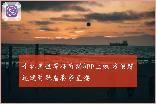 手机看世界杯直播App上线 方便球迷随时观看赛事直播